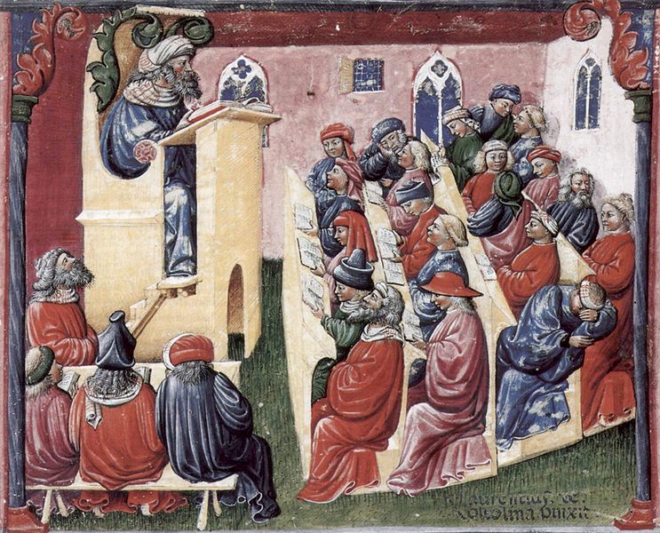 University class in 1350's