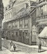 Kant's house, street view (1893)-engraving