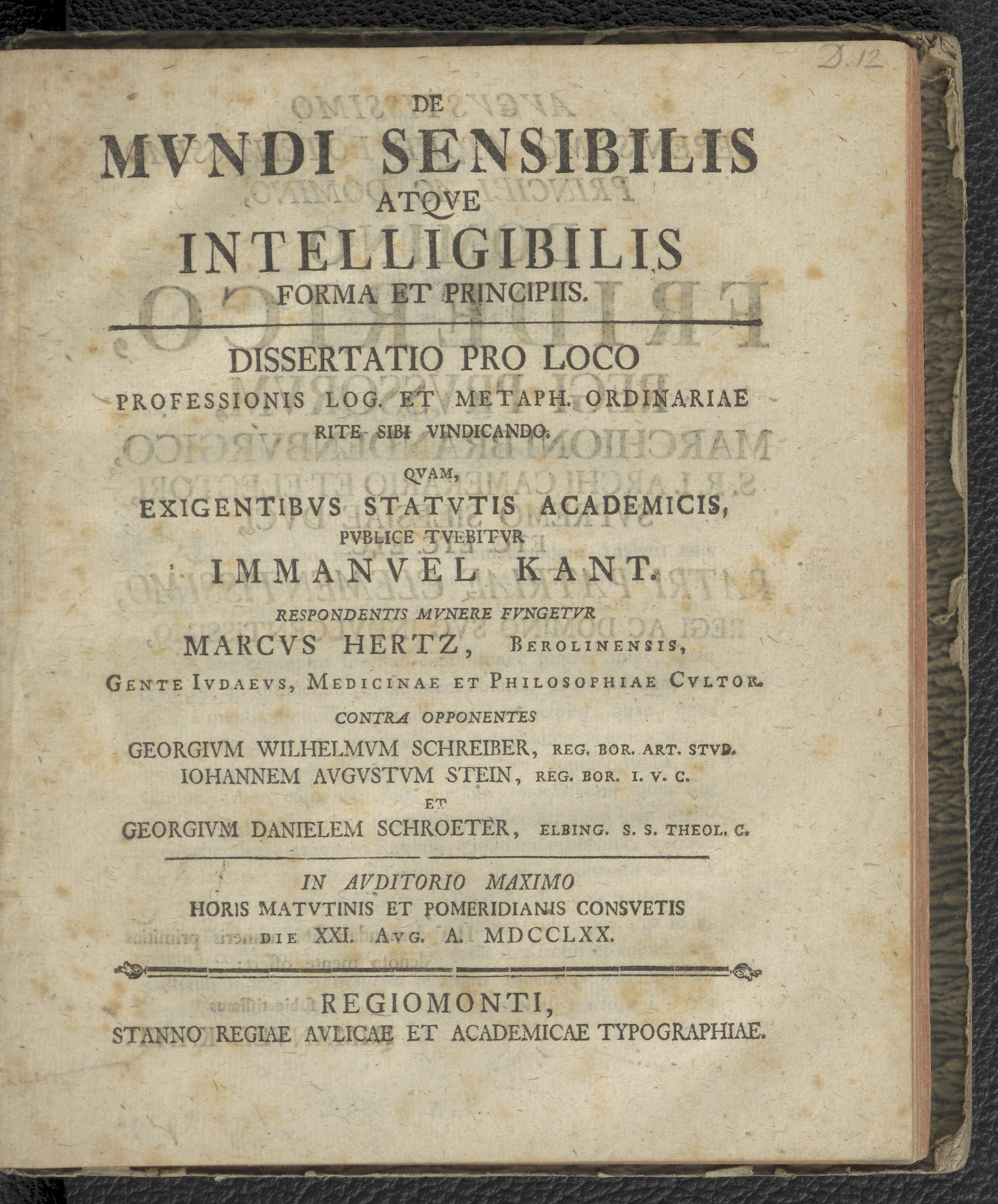 Kant's Writings